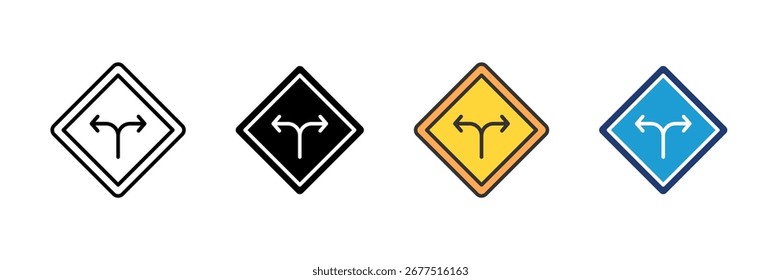 Split Arrow Icon Set Multiple Style Collection