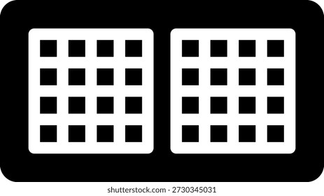 Vector de ilustración de icono de glifo de conducto dividido