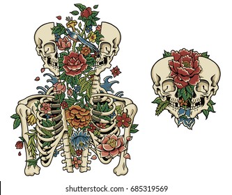 Split Flora Skeleton