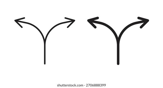 Coleção de ícones divididos. ícones simples modernos para a Web