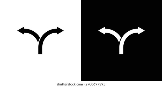 Split icon design concept. vector flat icons