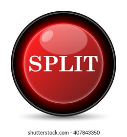 Split icon. Internet button on white background. EPS10 vector
