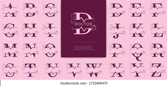 Split letters with the elements of medical personnel