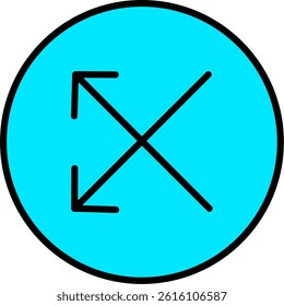 Split Line Filled Vector Icon Design