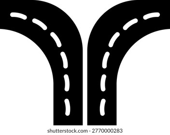 Split Line Icon Vector Design