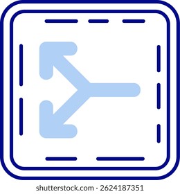 Split Line vector Icon Design