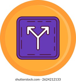 Split Line vector Icon Design