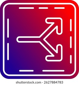 Split Line vector Icon Design