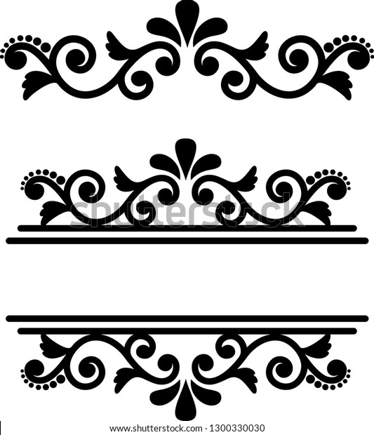 Split Monogram Frame Vector Card Invitation Stock Vector (Royalty Free ...