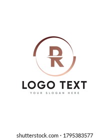 Split On is an incredibly unique and distinct display type R logo template, Vector logo for business and company identity 