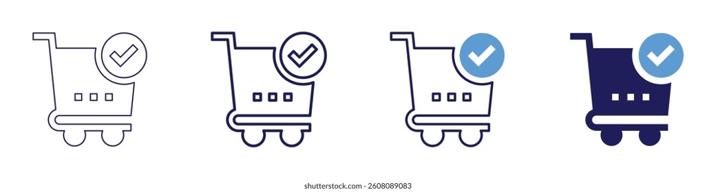 Split payment icon in 4 different styles. Thin Line, Line, Bold Line, Duotone. Duotone style. Editable stroke.