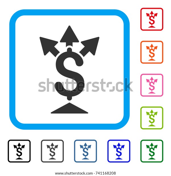 Split Payment icon.
Flat gray iconic symbol inside a light blue rounded rectangular
frame. Black, gray, green, blue, red, orange color versions of
Split Payment vector.