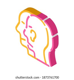 split personality glyph icon vector. split personality sign. isolated contour symbol black illustration