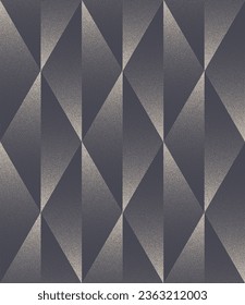 Split Rhombus Grid Seamless Pattern Trend Vector Dot Work Abstract Background. Graphic Design Geometric Abstraction Textile Print For Apparel Or Linen Repetitive Wallpaper. Half tone Art Illustration