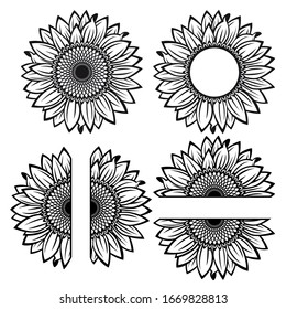 Download Sunflower Mandala Hd Stock Images Shutterstock