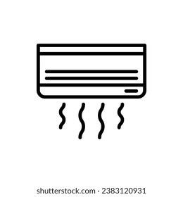 Split system icon. Air conditioner.