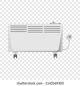 Split system mockup. Realistic illustration of split system vector mockup for on transparent background