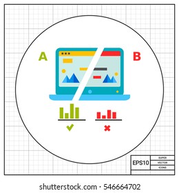 Split Test Concept Icon