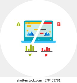 Split Test Concept Icon