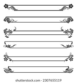 Split text name decoration Vintage panels