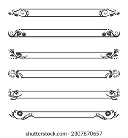 Split text name decoration Vintage panels