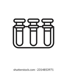 Split Tube Outline Icon Vektorgrafik