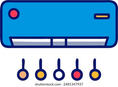 split unit air condition vector