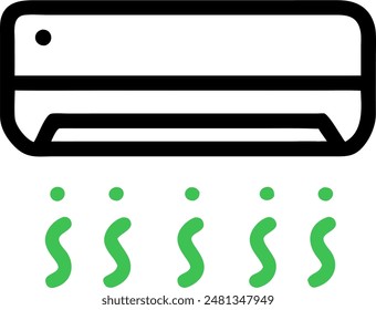 split unit air condition vector
