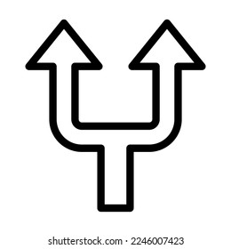 Split Vector Line Icon Design