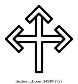 Split Vector Line Icon Design