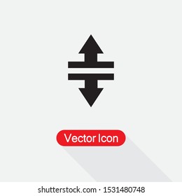 Split Vertical Arrows Icon Vector Illustration Eps10