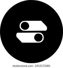 splitter icon vector, solid illustration, pictogram isolate on white