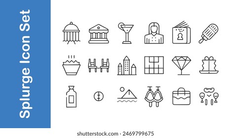 Splurge Icon Set with vector collections. 