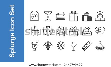 Splurge Icon Set with vector collections. 