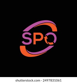 SPO Letter Initial Logo Design Template Vector Illustration