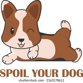 spoil your dog vector art design