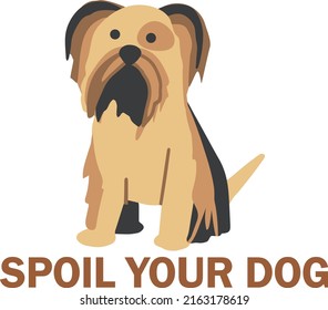 spoil your dog vector art design