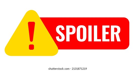 Spoiler Alert Vector Icon Isolated On White Background