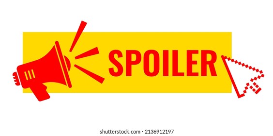 Spoiler Alert Vector Icon On White Background