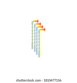 plantilla de iconos vectoriales de diseño de ilustraciones radiales
