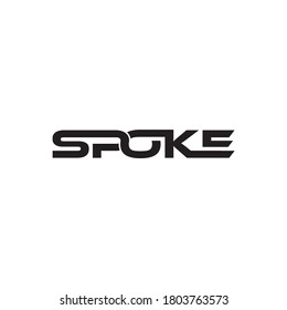 SPOKE Letter Logo Icon Vector