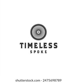 spoke logo design simple vector 