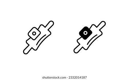 Spoke Shave icon design with white background stock illustration