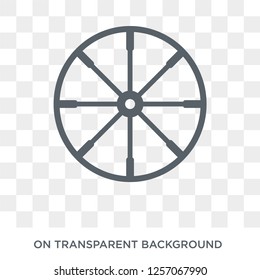 Spokes icon. Spokes design concept from Sew collection. Simple element vector illustration on transparent background.