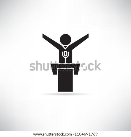 spokesman and conference icon