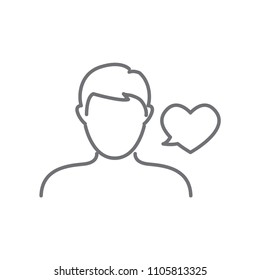 Spokesperson icon - person in marketing position networks and coordinates with others
