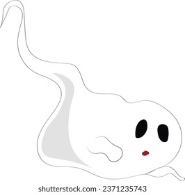 spokey ghost icon ghost flying from up to dorn white ghost fly