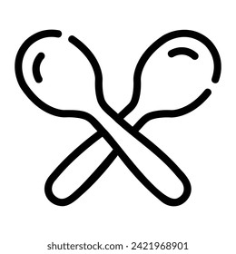spon Line Icon Background White