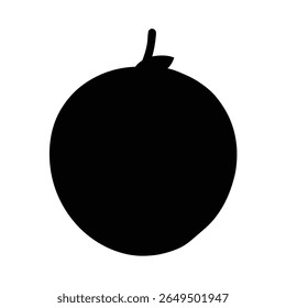 Spondias Hog Plum minimamente limpo design silhueta vetor arte ilustração
