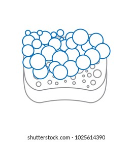 sponge bubbles foam soap cleaning